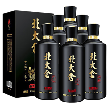 【下单得酒具7件】北大仓白酒整箱6瓶装礼盒高度酒水粮食酒迎宾酒送礼