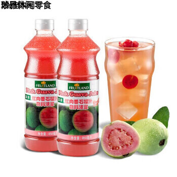 鲜有志红肉番石榴汁850ml红芭乐浓缩果味浓浆果汁饮料奶茶店
