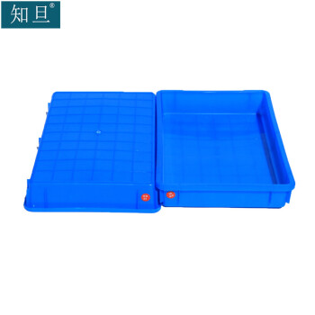 知旦 3号浅盘 外径:470*300*70mm 长方形周转箱收纳盒工具盒配件箱物流盒零件工具储物箱ZQP-03