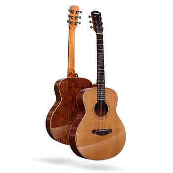 初学者单板民谣女生男生专用36寸旅行学生木吉他m2 红松古夷苏木 36