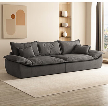 zi)高端轻奢2023新款意式极简科技布艺沙发客厅小户型现代简约轻奢三