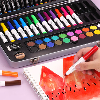 蒙玛特(Mont Marte)画画套装85件 儿童绘画套装画笔套装水彩笔 美术颜料油画棒铅笔卷笔刀节日礼物MMGS0021I美术写生 蒙玛特(Mont Marte)画画套装85件 儿童绘画套装画笔套装水彩笔 美术颜料油画棒铅笔卷笔刀节日礼物MMGS0021I美术写生