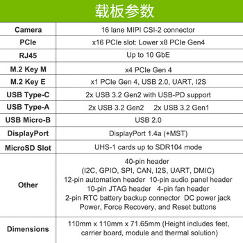 NVIDIAjetson AGX Orin Developer Kit 64GB开发板套件核心板