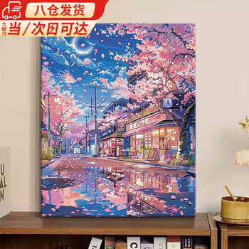 天国的阶梯油画价格报价行情- 京东