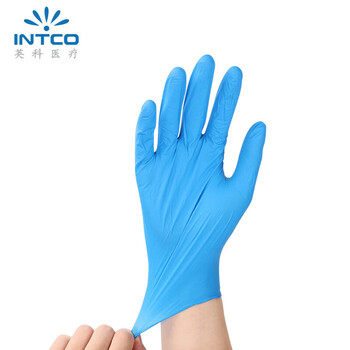 英科医疗(INTCO) K85-10016 一次性丁晴橡胶防护手套 蓝色 L码 100只/盒 英科医疗(INTCO) K85-10016 一次性丁晴橡胶防护手套 蓝色 L码 100只/盒