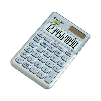 卡西欧(CASIO)stylish时尚便携计算器 星钻蓝 SL-1000SC-BU 卡西欧(CASIO)stylish时尚便携计算器 星钻蓝 SL-1000SC-BU