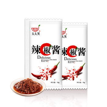 太太笑辣椒酱下饭神器小袋装下饭菜佐餐酱拌饭夹馍拌面酱网红香辣酱