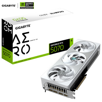技嘉（GIGABYTE）5070显卡 雪鹰 GeForce RTX 5070 AERO OC 12G DLSS5游戏设计OpenClaw龙虾本地部署显卡