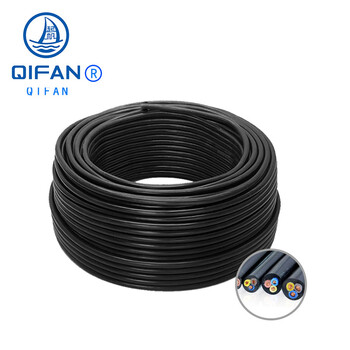 起帆 YC4*185+1*95 额定电压450/750V重型橡套软电缆 黑色1米（100米起售货期10天）