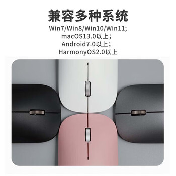 联想（Lenovo）无线蓝牙鼠标轻音鼠标 Air Handle轻音双模鼠标 便携办公鼠标 适用台式机一体机笔记本平板 白