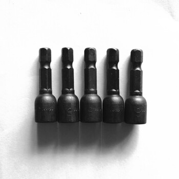 内六角强磁风批套筒头批头m8钻尾螺丝彩钢瓦钉燕尾丝手电钻套头 强磁