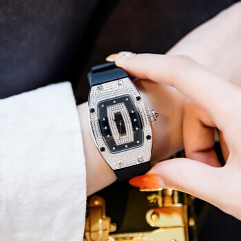 理查德米勒手表轻奢小众理查德手表个性女款百搭女士镶钻米勒2022年