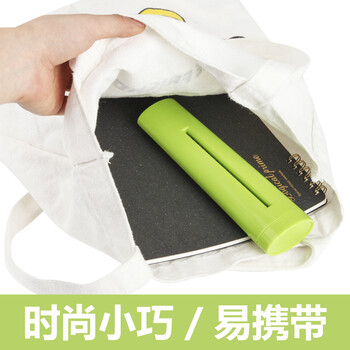 仲林（Nakabayashi）便携式碎纸机小型办公家用迷你手动碎纸机快速粉碎作业文件 绿色 NSH-H01GN