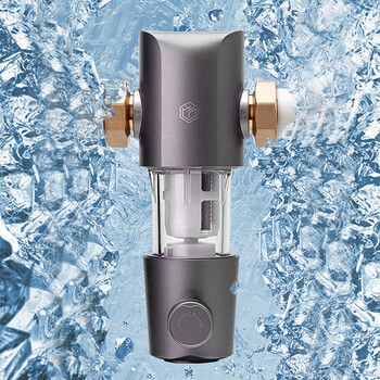 京东京造前置过滤器M1 40微米反冲洗 超20T/h净水大通量 全屋净水净水器家用 免换滤芯 蓝晶纳米隔铅