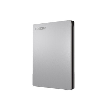 东芝（TOSHIBA）1TB 移动硬盘机械 Slim系列 USB3.2 Gen 1 2.5英寸 银色 兼容Mac 金属超薄 密码保护 轻松备份