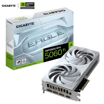 技嘉（GIGABYTE）5060Ti 8G显卡冰猎鹰 GeForce RTX 5060 Ti Eagle OC ICE DLSS5游戏设计OpenClaw龙虾本地部署显卡