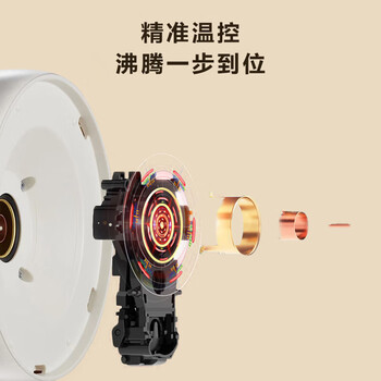 苏泊尔（SUPOR）电热水壶 家用多功能全自动恒温烧水壶 316不锈钢电热水壶 1.7L容量 SW-17S59A米色