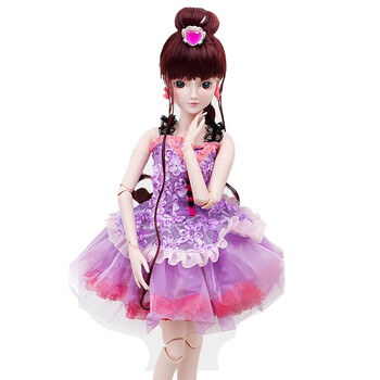 叶罗丽 夜萝莉仙子冰公主洋娃娃关节大号可换装娃娃女孩玩具60cm 茉莉