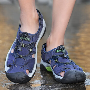 户外凉鞋男包头夏季沙滩鞋男士溯溪鞋防滑涉水鞋男式大码鞋子夏天透气
