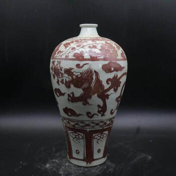 元青花龙纹梅瓶型号规格- 京东