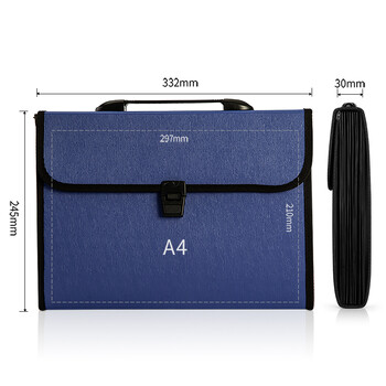 得力(deli)13格A4手提文件包/风琴包/文件夹/资料夹 多层时尚手提会议事务包 办公学习蓝色 得力(deli)13格A4手提文件包/风琴包/文件夹/资料夹 多层时尚手提会议事务包 办公学习蓝色