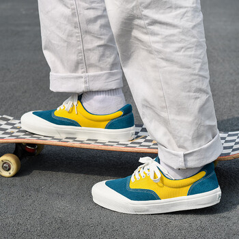 极路客极路客2023新款 金杉绿 小众学生男女情侣板鞋透气减震专业滑板