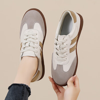 范斯vans同款韩版休闲女学生德训鞋秋季平底百搭休闲大码女板鞋单鞋米