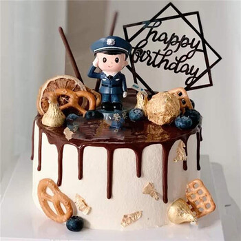 创意警察生日蛋糕同城交警女警警车蛋糕男孩女孩全国北京上海广州深圳