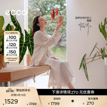 爱步（ECCO）单鞋女 26年秋季轻奢商务羊皮浅口粗跟高跟鞋玛丽珍鞋 丽芙250613 冰白色25061301017 37