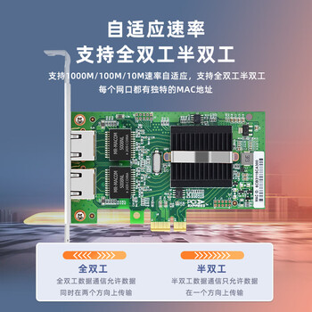 EB-LINK intel 82576芯片PCI-E X1千兆双口服务器网卡2网口软路由ROS汇聚