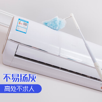 妙洁 顶部清洁组合长款除尘掸  共18片替换头静电除灰尘掸子