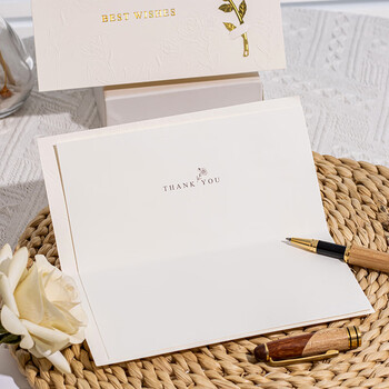 天色玫瑰书签贺卡三八女神节礼物生日明信片邀请函伴手送礼1贺卡1信封1内页1火漆贴TS-6123Bestwishes