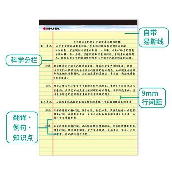 凯萨(KAISA)拍纸簿legalpad拍纸本美式记事本会议笔记本文具办公用品50张A4+ (216*298mm) 6本装 KS-00554 凯萨(KAISA)拍纸簿legalpad拍纸本美式记事本会议笔记本文具办公用品50张A4+ (216*298mm) 6本装 KS-00554