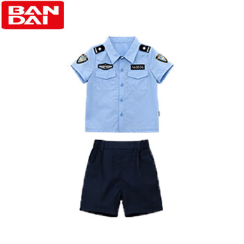 万代bandai儿童公安套装陈大猪辰辰妈儿童警察服套装男女童警官服宝宝