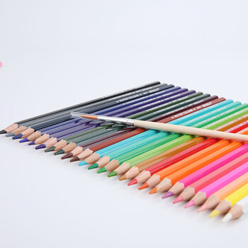 晨光(M&G)文具24色水溶性彩色铅笔学生美术填色含画笔红筒装AWP36810儿童女孩手工生日礼物热门商品 晨光(M&G)文具24色水溶性彩色铅笔学生美术填色含画笔红筒装AWP36810儿童女孩手工生日礼物热门商品