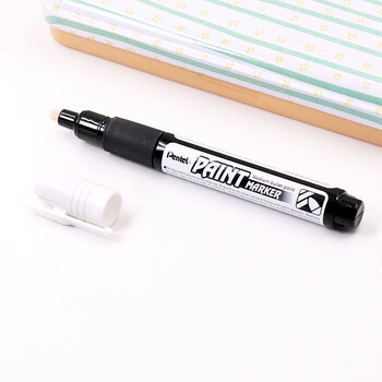 派通(Pentel)彩色圆头油漆笔 防水速干记号笔粗头大字广告笔MMP20 白色单支装 派通(Pentel)彩色圆头油漆笔 防水速干记号笔粗头大字广告笔MMP20 白色单支装