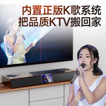 山水（SANSUI）DV-91F回音壁电视音响 家庭KTV套装全景声智能点歌机一体机家庭影院卡拉OK歌可接电视 带麦克风