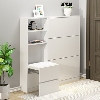 17cm翻斗家用门口入户可伸缩换鞋凳窄鞋柜小户型950240mm双鞋层整装