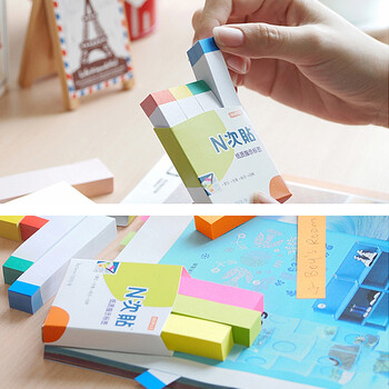 N次贴(STICKN)2400张4色便利贴分条索引便签纸76*19mm标签贴记事贴便条纸 荧光色6袋装34029-J6 N次贴(STICKN)2400张4色便利贴分条索引便签纸76*19mm标签贴记事贴便条纸 荧光色6袋装34029-J6