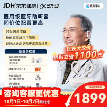 科大讯飞【国庆好礼】耳背式助听器老年人耳聋耳背重度医用气传导鸿语05
