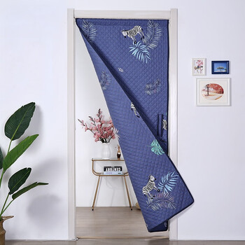 缤谷冬天加厚棉门帘ins风防风隔音家用卧室隔断帘棉布帘防寒保暖帘可