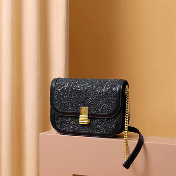 covinkong ck轻奢品牌女包高级质感星空系列亮闪闪马鞍包小方包单肩斜