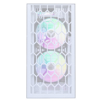 先马（SAMA）朱雀6 白色 游戏电脑主机箱 前板网孔/玻璃侧透/235mm宽体/支持背插式主板、410mm显卡、360水冷位