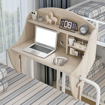 趣槐学生宿舍电脑桌床上书桌写字桌上铺悬空小桌子寝室懒人床头学习