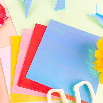 晨光（M&G）米菲diy手工彩纸彩色折纸专用纸儿童剪纸画画纸千纸鹤纸飞机正方形 10色/400页