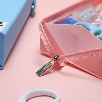 国誉（KOKUYO）CampusKids硅胶大容量笔袋笔盒收纳盒200×50×50mm熊猫1个装WSG-PCKS22B