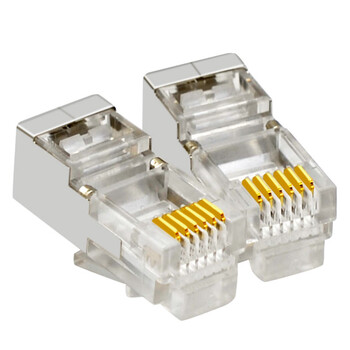 礼嘉 LJ-DC100 镀金6P6C屏蔽加长电话水晶头 六芯语音RJ12电话线插头 6芯线数控接头 屏蔽抗干扰 100个/包 礼嘉 LJ-DC100 镀金6P6C屏蔽加长电话水晶头 六芯语音RJ12电话线插头 6芯线数控接头 屏蔽抗干扰 100个/包