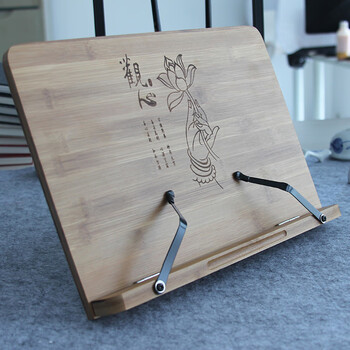 芬尚 竹制读书架阅读架 学生课本支架 可调节看书架 乐谱平板支架 临帖架 字贴架 33.5*24cm 芬尚 竹制读书架阅读架 学生课本支架 可调节看书架 乐谱平板支架 临帖架 字贴架 33.5*24cm