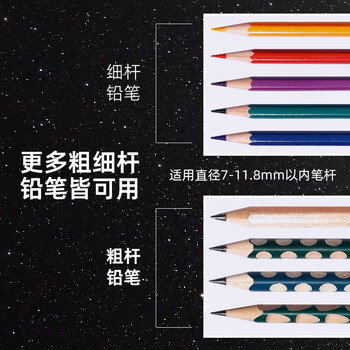 天文转笔刀全自动大口径削笔机儿童削笔器加粗杆大三角铅笔小学生卷笔电动文具铅笔刀削铅笔刀S8811