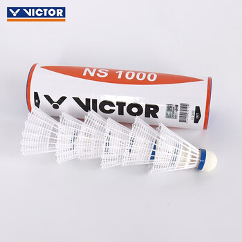 威克多(VICTOR)胜利塑料 6只装训练室外尼龙羽毛球77速NS-1000 2桶装(黄+白) 威克多(VICTOR)胜利塑料 6只装训练室外尼龙羽毛球77速NS-1000 2桶装(黄+白)